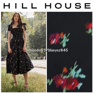 Hill House Home “Ellie” taffeta ribbon nap dress S